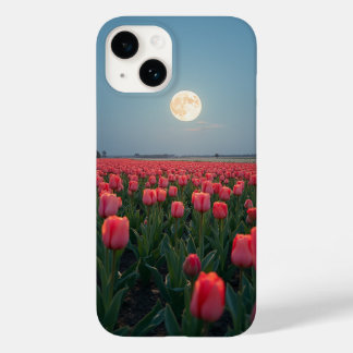 月の出るケースのある花畑 Case-Mate iPhone 14ケース