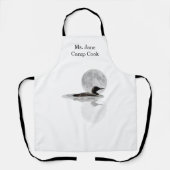 月の前のエプロンでルーンの花が泳ぐ エプロン (正面)