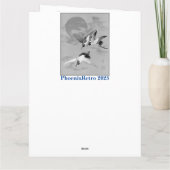 月の前飛んでいるに3羽のサラス カード (裏面)