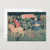 月の労働アルザス（タペストリー）ヴィクト ポストカード (正面/裏面)