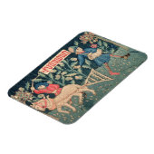 月の労働アルザス（タペストリー）ヴィクト マグネット (左側)