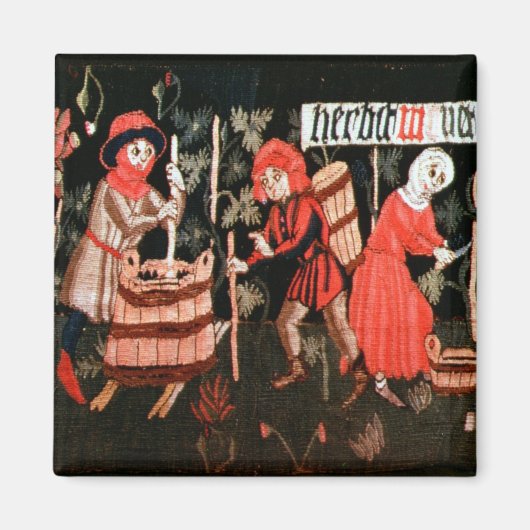 月の労働，アルザスから マグネット (正面)