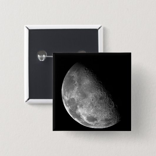 月の北極 缶バッジ (正面&裏面)