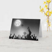 月の卒業足跡 カード (黄色い花)