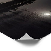 月の反射（湖） ポスター (角)