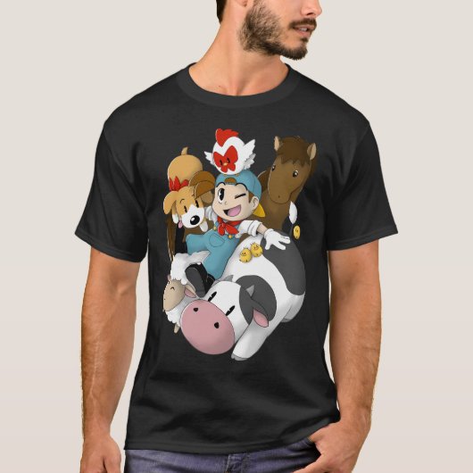 月の収穫(自然に戻る) Tシャツ (正面)