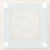 月の古代《星座》乙女座星図 ガラスコースター (裏面)