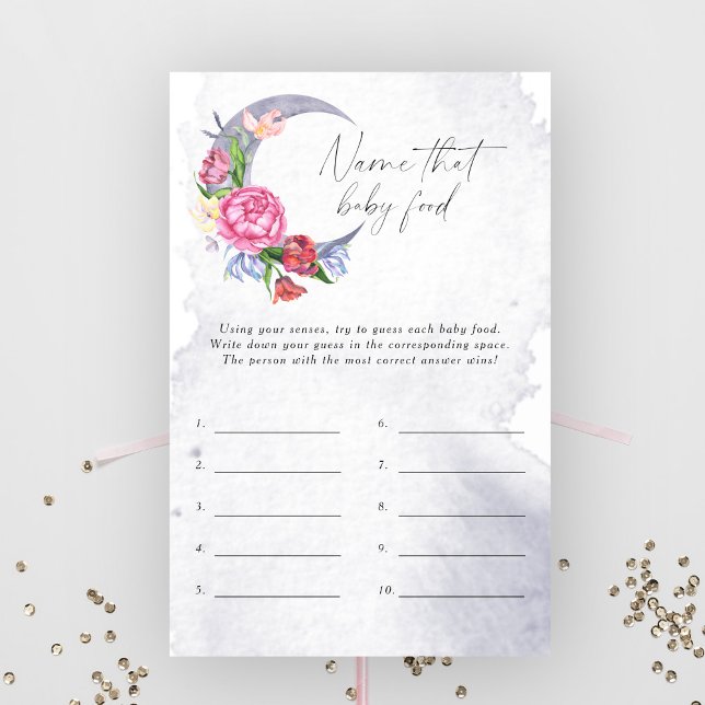 月の名前の上でそのベビー食品ベビーゲーム (クリエイターアップロード済み)