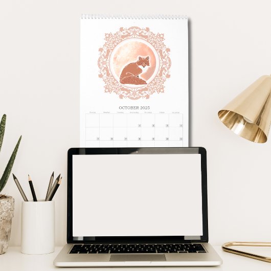 月の名前の詳細任意の年図解入りの、写真付きののアートカレンダー カレンダー