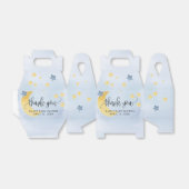 月の向こうに青い赤ん坊のシャワー月の星 フェイバーボックス (折り畳みなし)