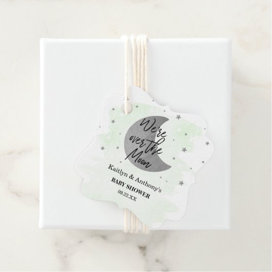 月の向こうに |ニュートラルベビーシャワー フェイバータグ (インサイチュ)