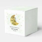 月の向こうに |ニュートラルベビーシャワー フェイバーボックス (正面サイド)