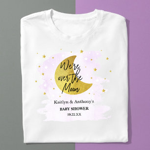月の向こうに  ニュートラルベビーシャワー Tシャツ