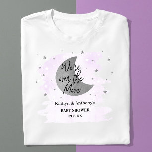 月の向こうに  ニュートラルベビーシャワー Tシャツ