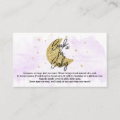 月の向こうに |ニュートラル赤ちゃんシャワーベビー エンクロージャーカード (正面)