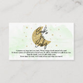 月の向こうに |ニュートラル赤ちゃんシャワーベビー エンクロージャーカード (正面)