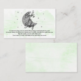 月の向こうに |ニュートラル赤ちゃんシャワーベビー エンクロージャーカード