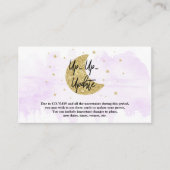 月の向こうに |ニュートラル赤ちゃんシャワー更新カード エンクロージャーカード (正面)