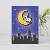 月の向こうに |ベビーシャワー招待状 招待状 (スタンド正面)