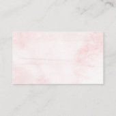 月の向こうに |女の子の赤ちゃんシャワーおむつラッフル エンクロージャーカード (裏面)