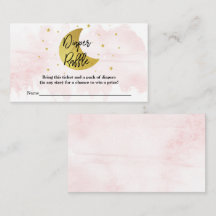 月の向こうに |女の子の赤ちゃんシャワーおむつラッフル