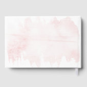 月の向こうに |女の子の赤ちゃんシャワーのメモリ ゲストブック (裏面)