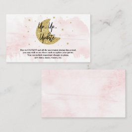 月の向こうに |女の子の赤ちゃんシャワー更新カード エンクロージャーカード