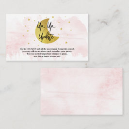 月の向こうに |女の子の赤ちゃんシャワー更新カード エンクロージャーカード