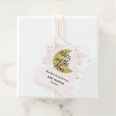 月の向こうに |女の子の赤ちゃんシャワー フェイバータグ (インサイチュ)