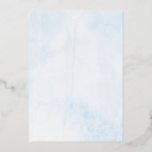 月の向こうに |男の子の赤ちゃんシャワー実在 箔招待状 (裏面)