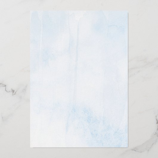 月の向こうに |男の子の赤ちゃんシャワー実在 箔招待状 (裏面)