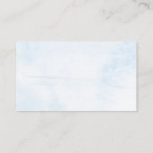 月の向こうに |男の子の赤ちゃんシャワー表示シャワー エンクロージャーカード (裏面)