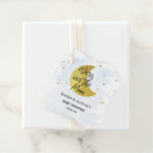 月の向こうに |男の子の赤ちゃんシャワー フェイバータグ (インサイチュ)