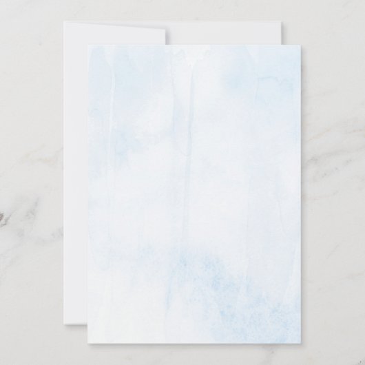 月の向こうに |男の子の赤ちゃんシャワー 招待状 (裏面)