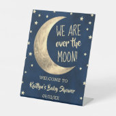 月の向こうに |赤ちゃんシャワーへようこそ 台座サイン (正面)