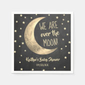 月の向こうに |赤ちゃんシャワーナプキンス スタンダードカクテルナプキン (正面)