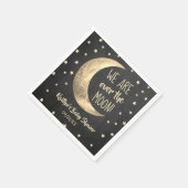 月の向こうに |赤ちゃんシャワーナプキンス スタンダードカクテルナプキン (角)