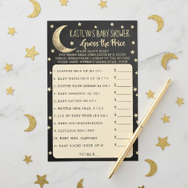 月の向こうに |赤ちゃんシャワー価格ゲームを推測