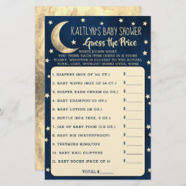 月の向こうに |赤ちゃんシャワー価格ゲームを推測