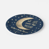 月の向こうに |赤ちゃんシャワー ペーパープレート (アングル)
