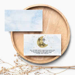 月の向こうに | Boys Baby Showerアップデートカード エンクロージャーカード