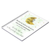 月の向こうに | Neutral Baby Shower Memory Book ノートブック (左側)