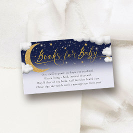 月の向こうの赤ちゃんシャワーベビー エンクロージャーカード