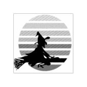 月の向飛んでいるこうの夜の漫画の魔女 ラバースタンプ (インプリント)