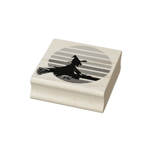 月の向飛んでいるこうの夜の漫画の魔女 ラバースタンプ (スタンプ)