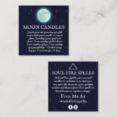 月の呪文 スクエア名刺 (正面/裏面)