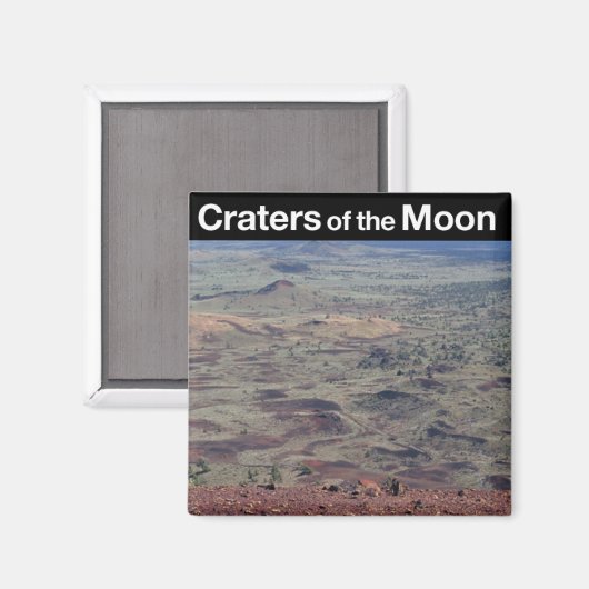 月の国の記念碑のクレーター マグネット (正面/裏面)