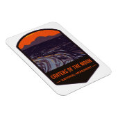 月の国の記念碑のクレーター マグネット (右側)