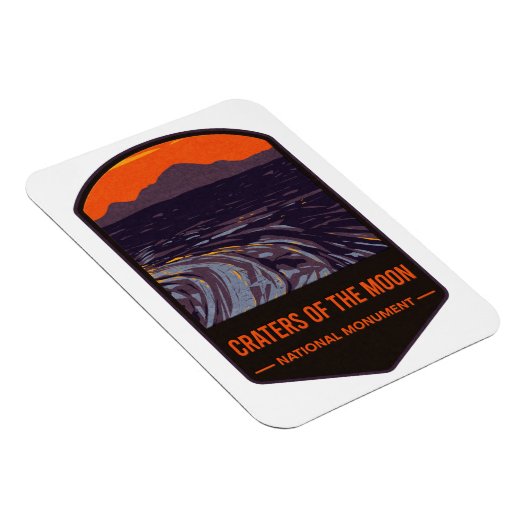月の国の記念碑のクレーター マグネット (右側)