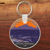 月の国記念碑アイダホのクレーター キーホルダー (正面)